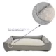 Product Top Paw® Grey Heather X-Large Cuddler Dog Bed