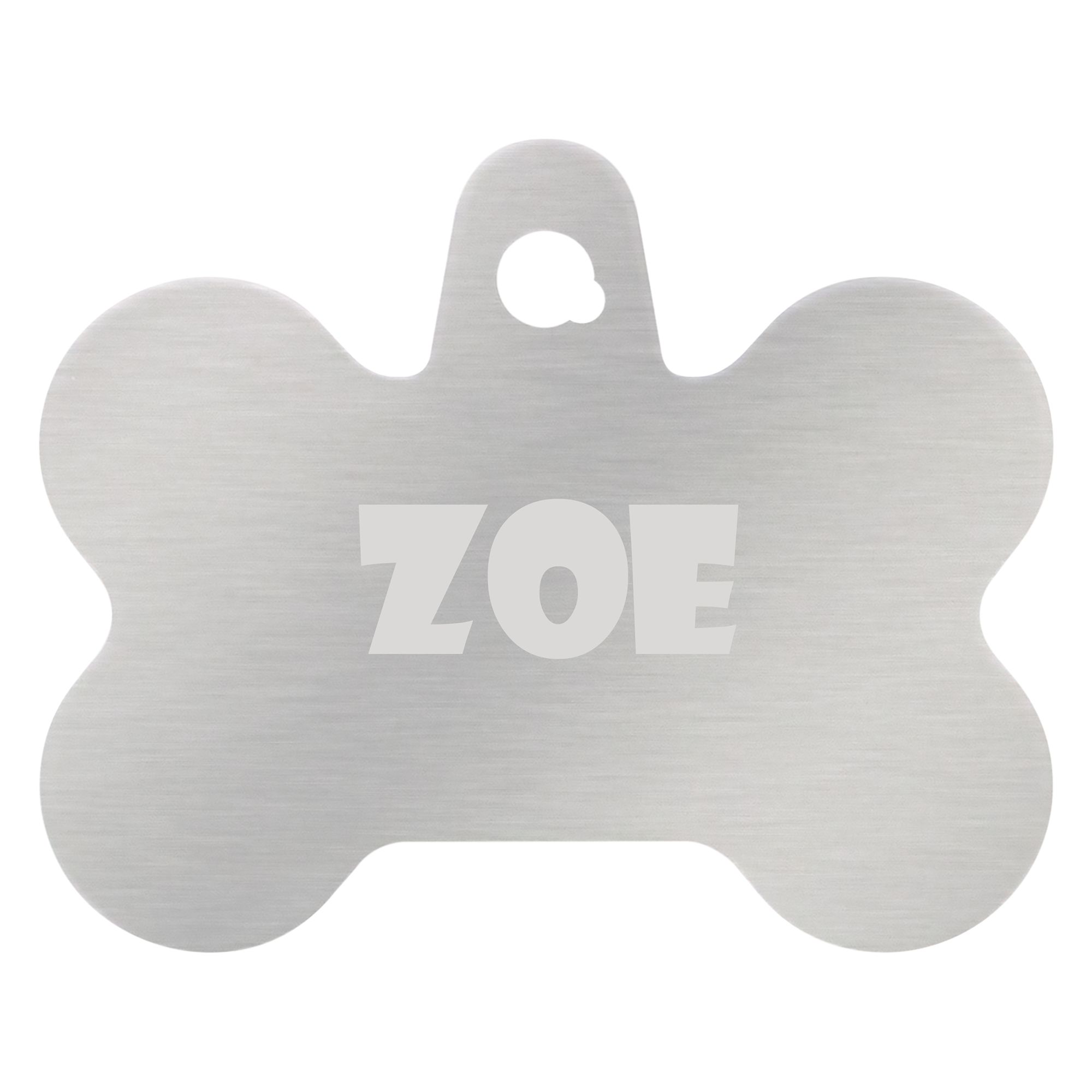 TagWorks Boutique Collection Paw Personalized Pet ID Tag in Silver, Size: Large | PetSmart