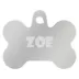 TagWorks® Silver Bone Personalized Pet ID Tag image thumbnail 1