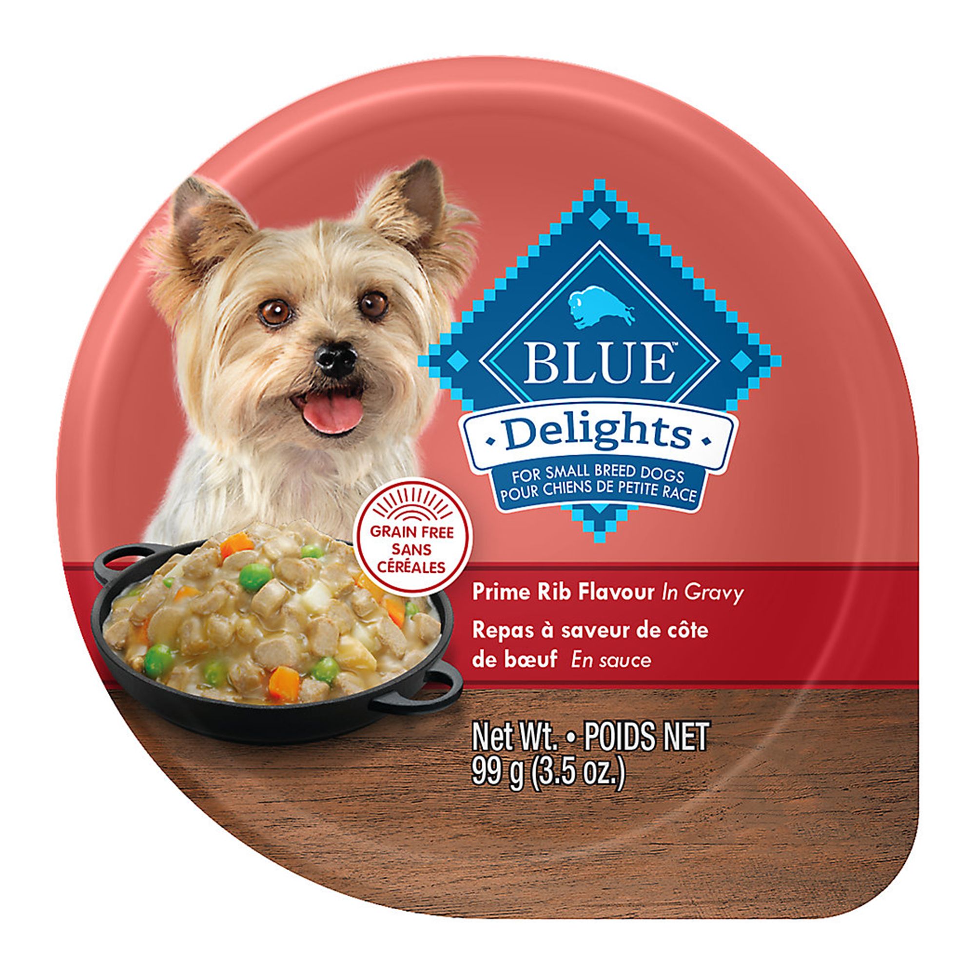 Blue Buffalo Divine Delights Small Breed Adult Wet Dog Food Natural 3.5 Oz