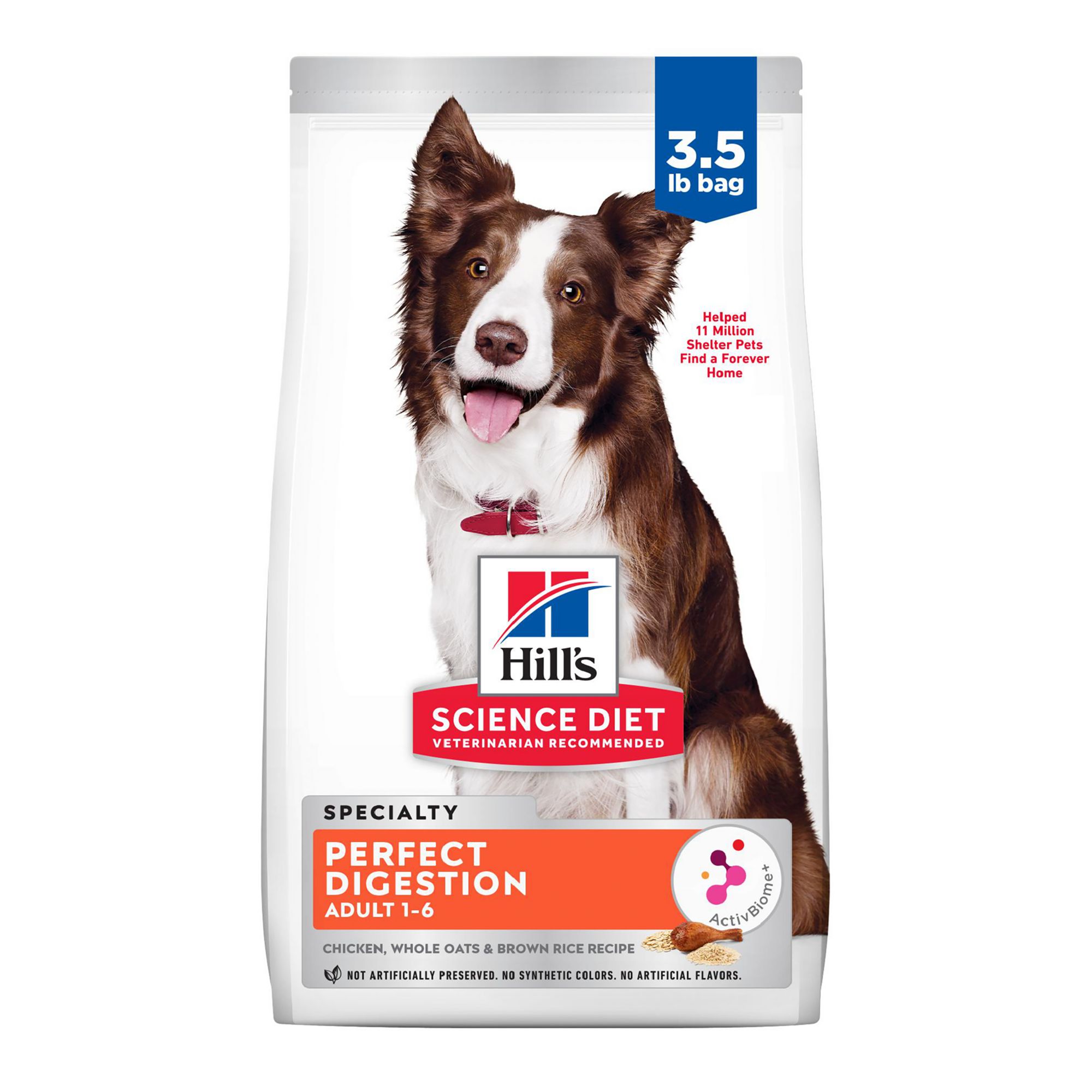 Hill's Science Diet Perfect Digestion Chicken, Brown Rice & Whole Oats Recipe Adult Dry Dog Food, 22 lbs.