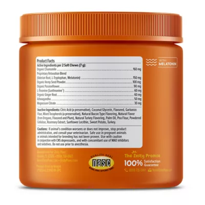 Product Zesty Paws Advanced Calming Bites for Dogs - Turkey Flavored Soft Chew Calming Supplement - 90 Count