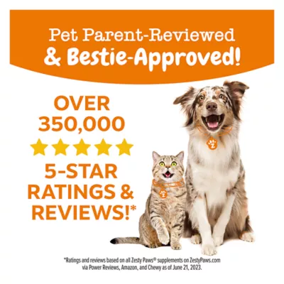 Product Zesty Paws Advanced Calming Bites for Dogs - Turkey Flavored Soft Chew Calming Supplement - 90 Count