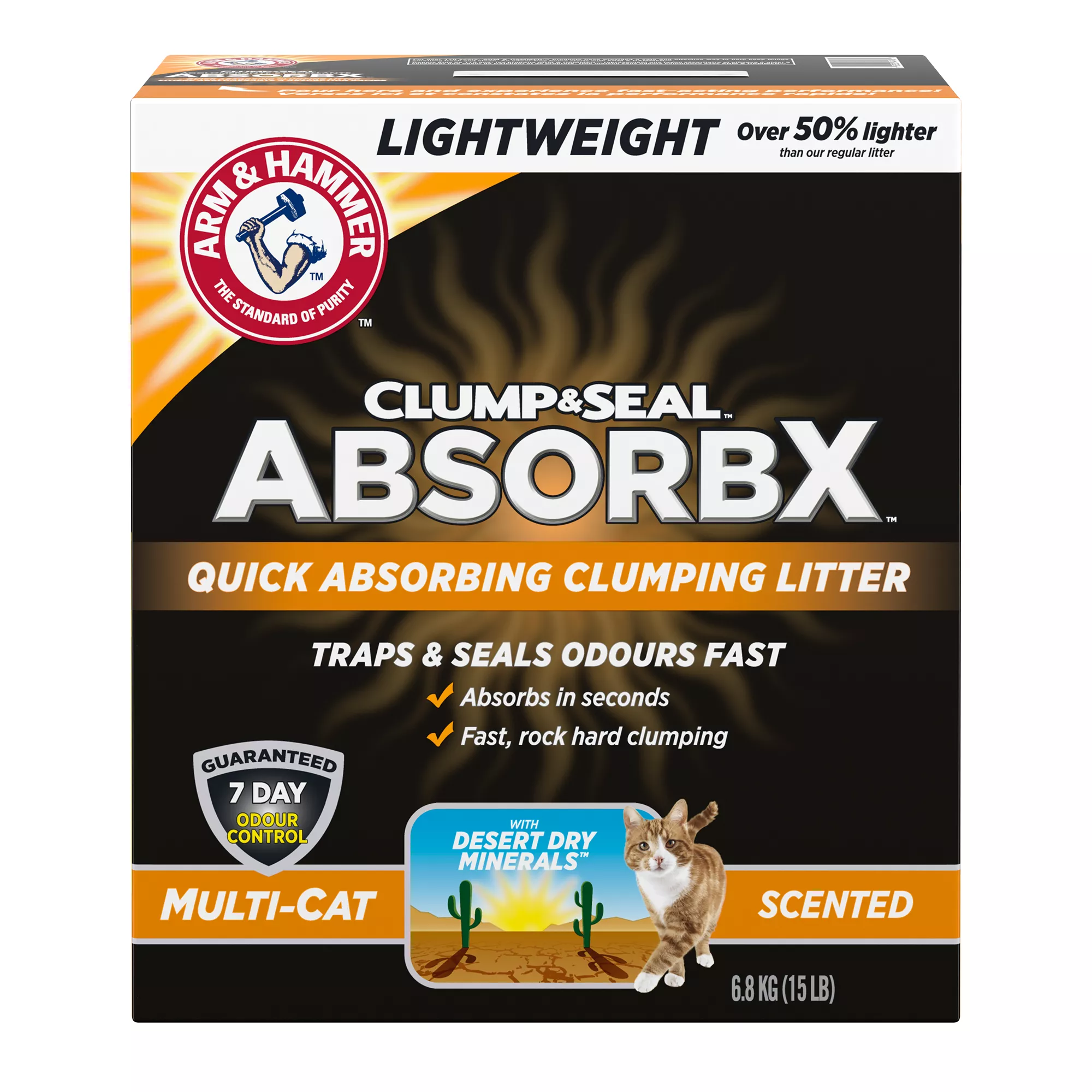 Arm & Hammer AbsorbX Lightweight Clumping Multi Cat Litter