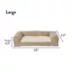 Product Top Paw® Tan Basket Weave Orthopedic Couch Dog Bed