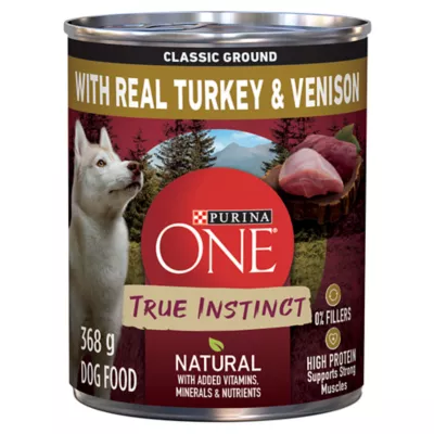 Purina ONE SmartBlend True Instinct Wet Dog Food Turkey Venison