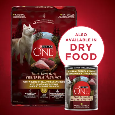 Product Purina ONE SmartBlend True Instinct Wet Dog Food - Turkey & Venison