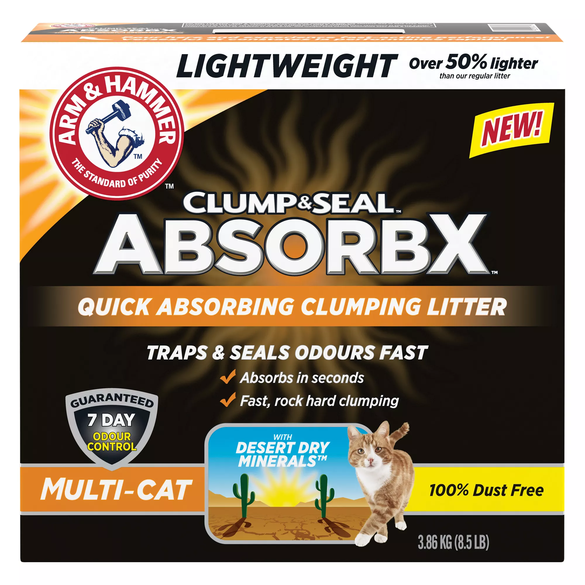 Arm & Hammer AbsorbX Lightweight Clumping Multi Cat Litter