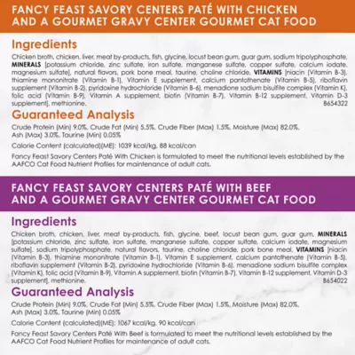 Product Purina® Fancy Feast® Savory Centers Adult Cat Wet Food - Pate & Gravy, Variety Pack, 3 Oz, 12 Count