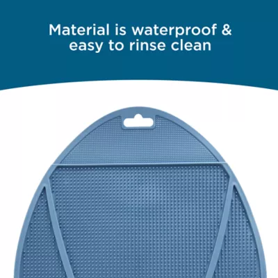 ExquisiCat Flexible Rubber Travel Litter Mat Blue