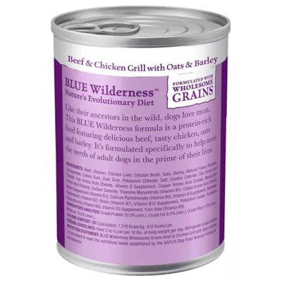 Product Blue Buffalo® Wilderness™ Adult Wet Dog Food - High-Protein, Wholesome Grains, 12.5 oz