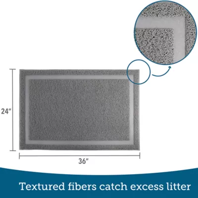 Product ExquisiCat® Scatter Control Cat Litter Mat - Gray