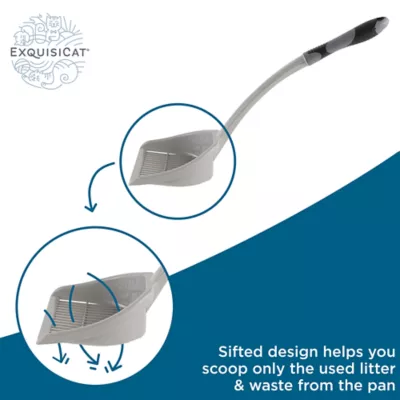 Product ExquisiCat® Easy Sift Long Cat Litter Scoop - Comfort Grip