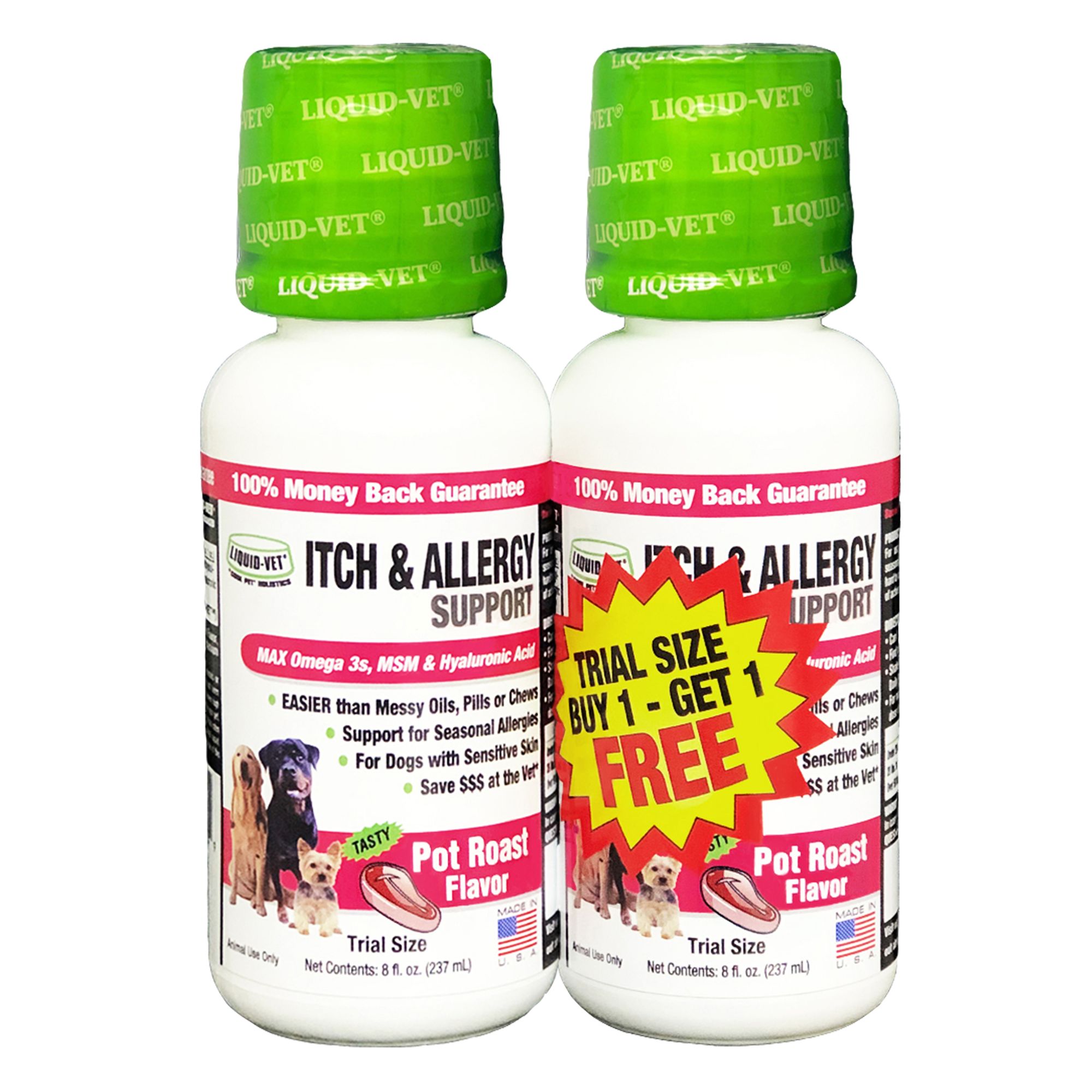 Liquid Vet Itch and Allergy Support Dog Formula Size 8 fl oz PetSmart