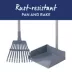 Top Paw® 2-Piece Rake & Scoop Set Poop Scooper, Long Handle, Rust Resistant, Blue/Gray image thumbnail 5