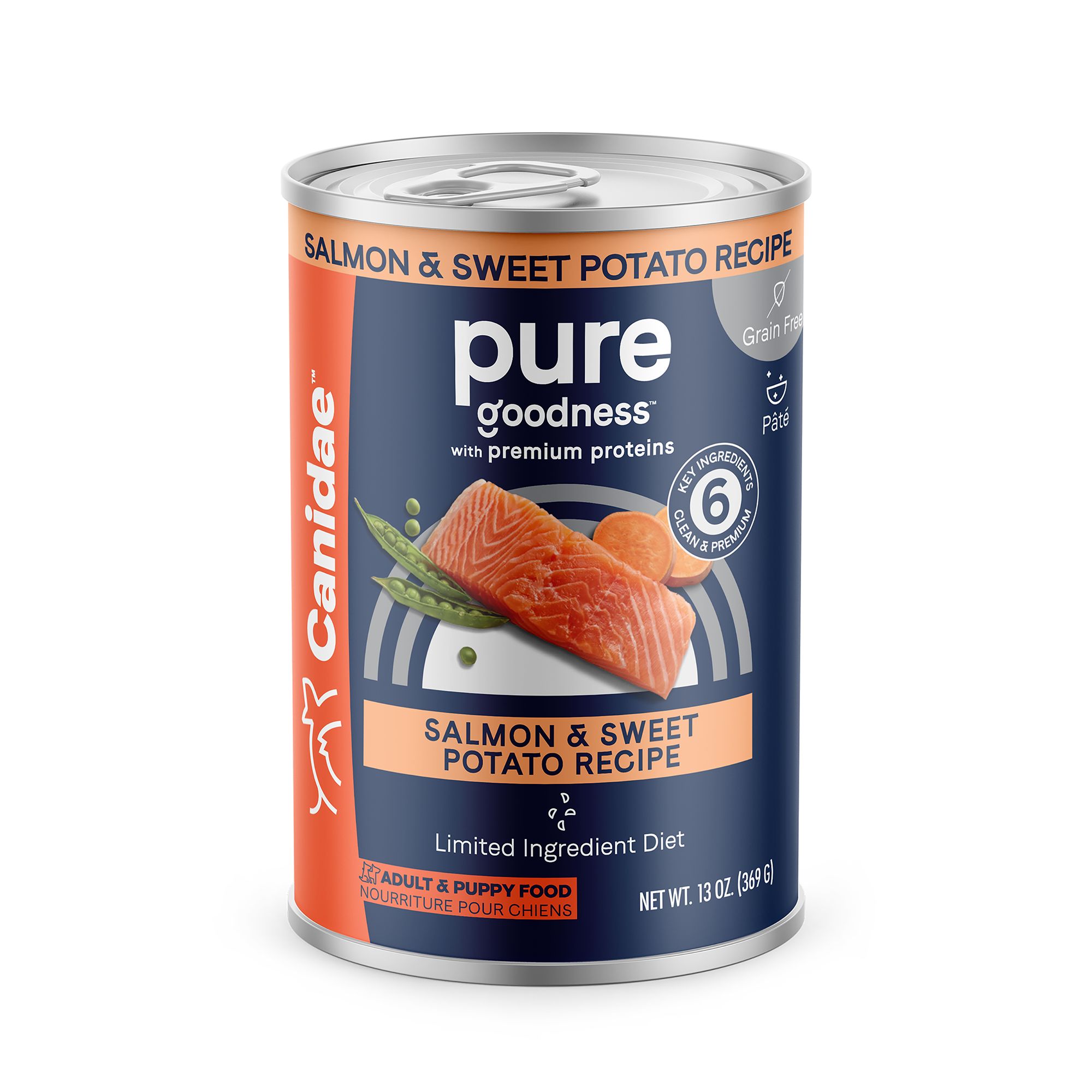 Canidae Pure Grain Free Wet Dog Food Salmon Sweet Potato 13oz