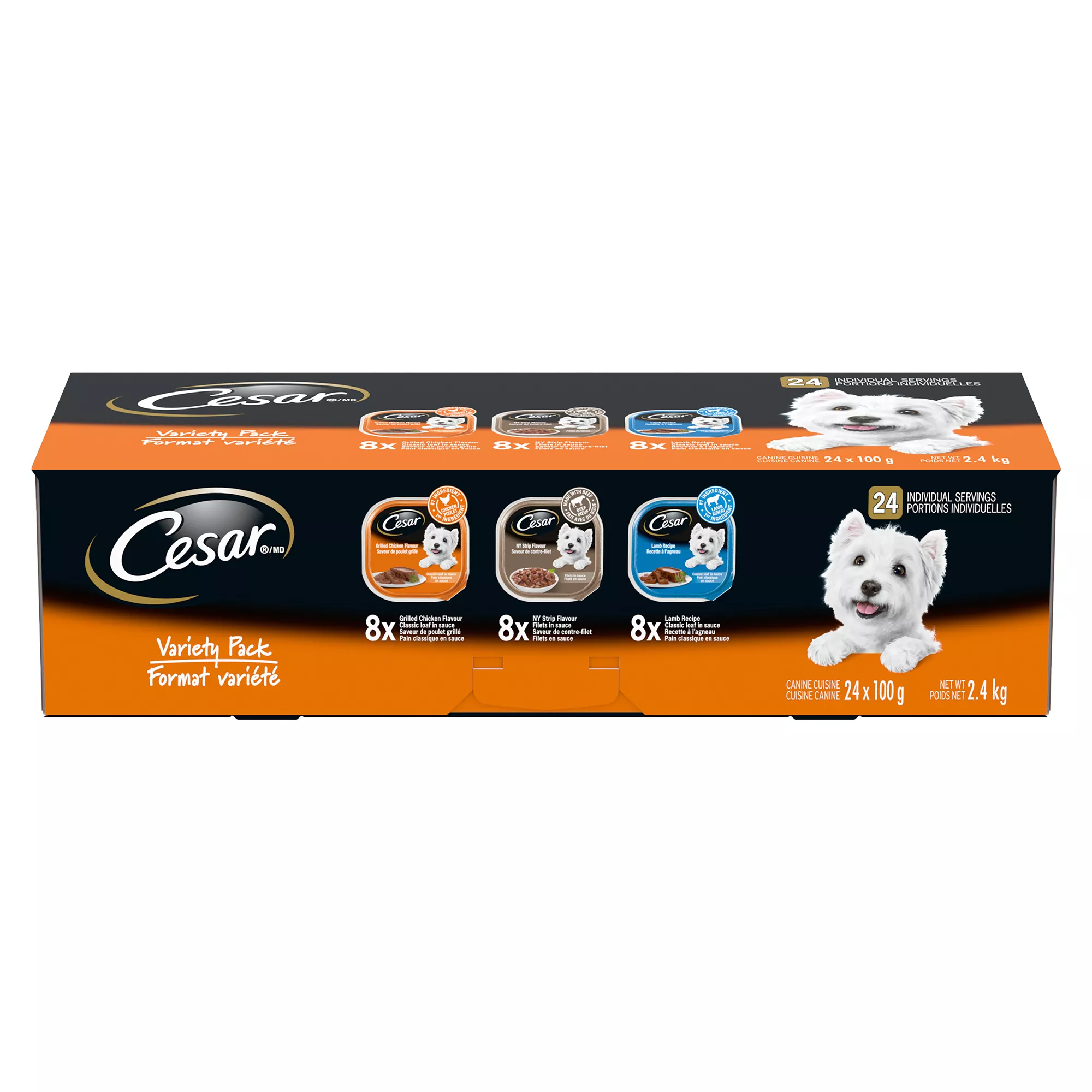 Cesar® Classic Loaf In Sauce Variety Pack Dog Food - 24 ct