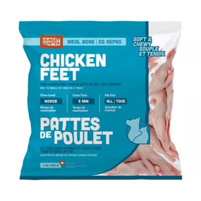 Product Hungry Hunter Chicken Feet Frozen Raw Meaty Bone for Dogs & Cats