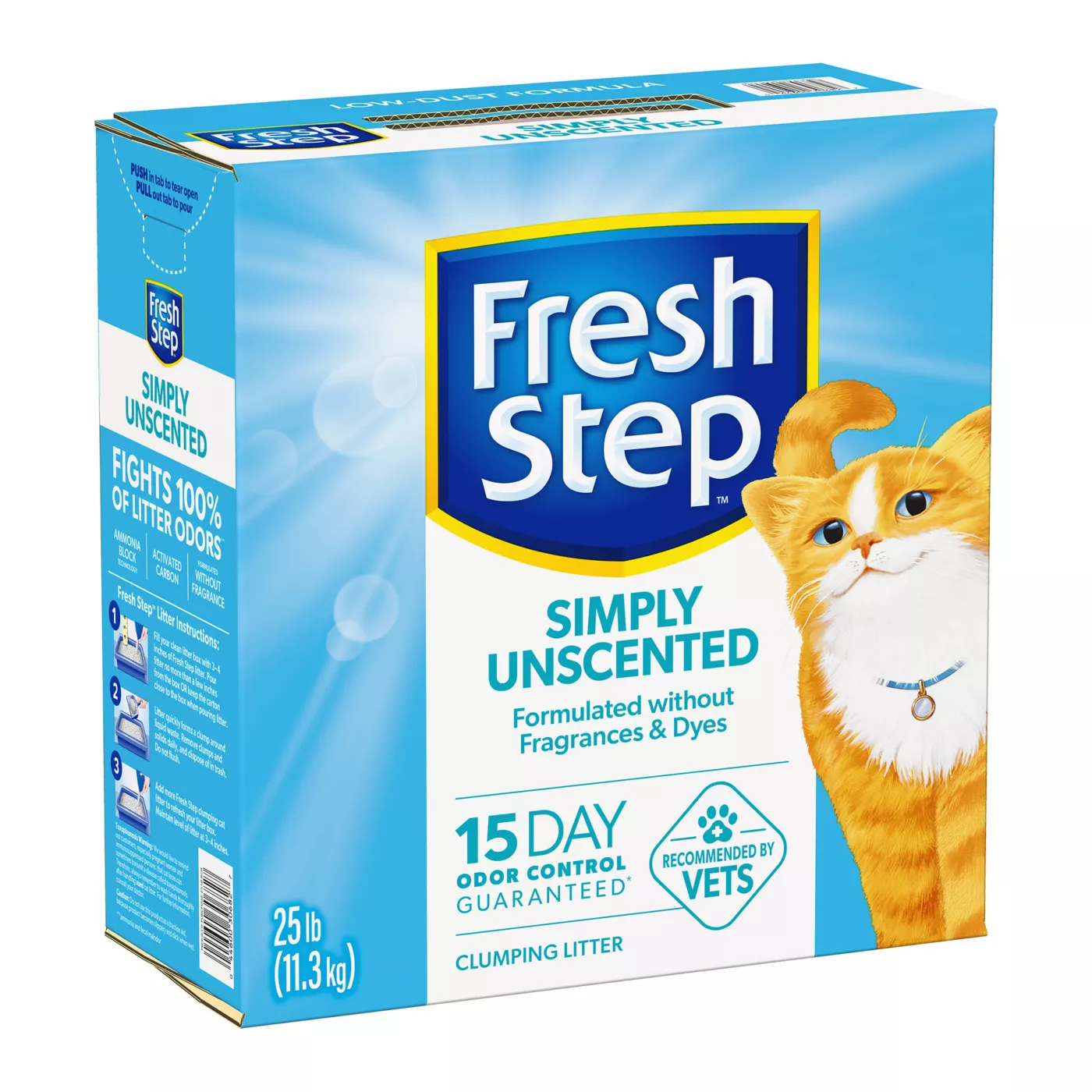 Fresh Step Simply Unscented Clumping Clay Cat Litter Unscented Low Dust
