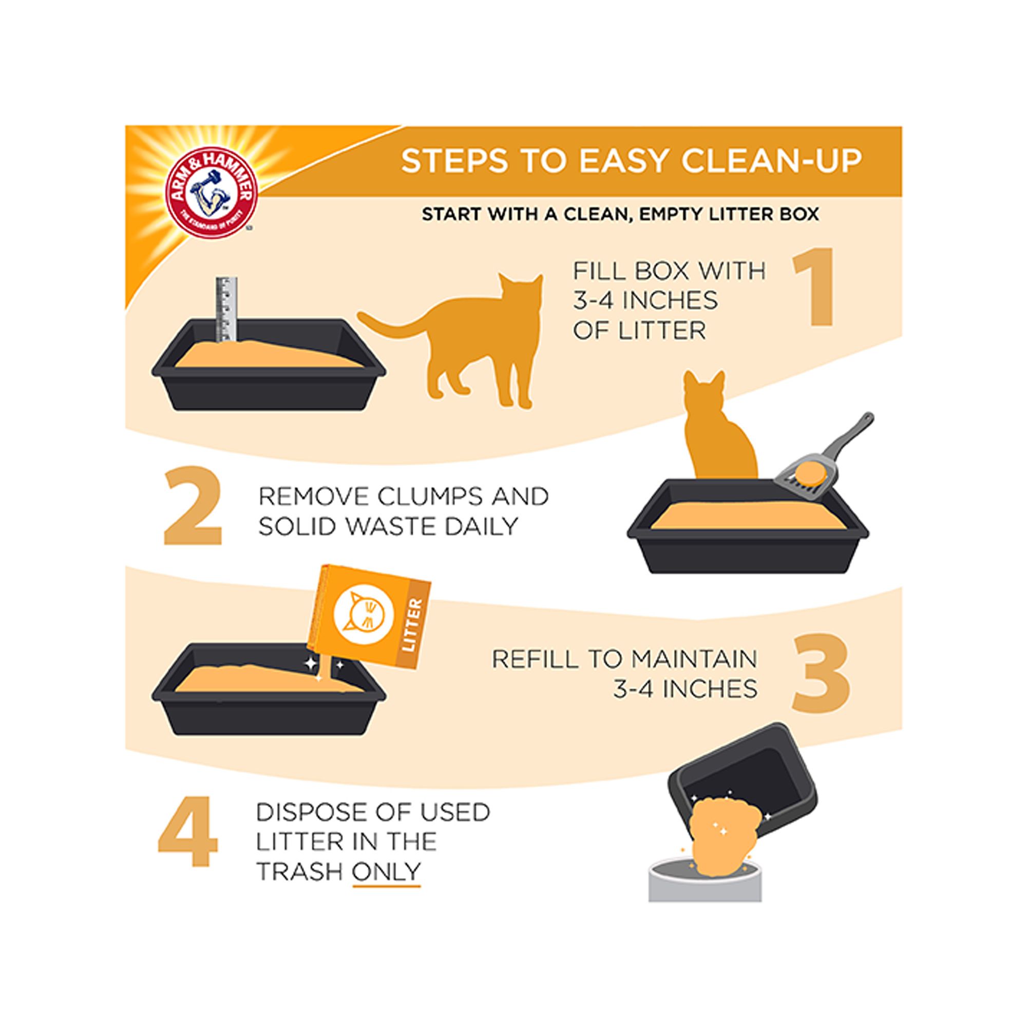 Arm & Hammer&trade; Clumping Multi-Cat Clay Cat Litter - Unscented - thumbnail 3