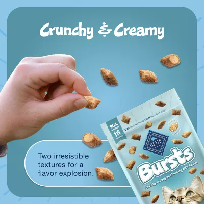 Product Blue Buffalo Bursts Crunchy Cat Treats - Savory Seafood, Natural