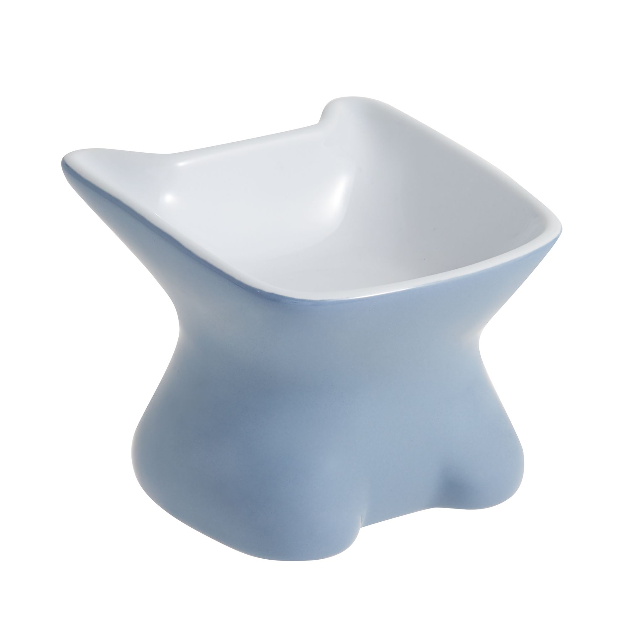 Macaron Bowl: Modern Ceramic Raised Cat Dish