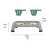 Whisker City® Foldable Double Diner Elevated Cat Bowls image thumbnail 2