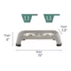 Product Whisker City® Foldable Double Diner Elevated Cat Bowls