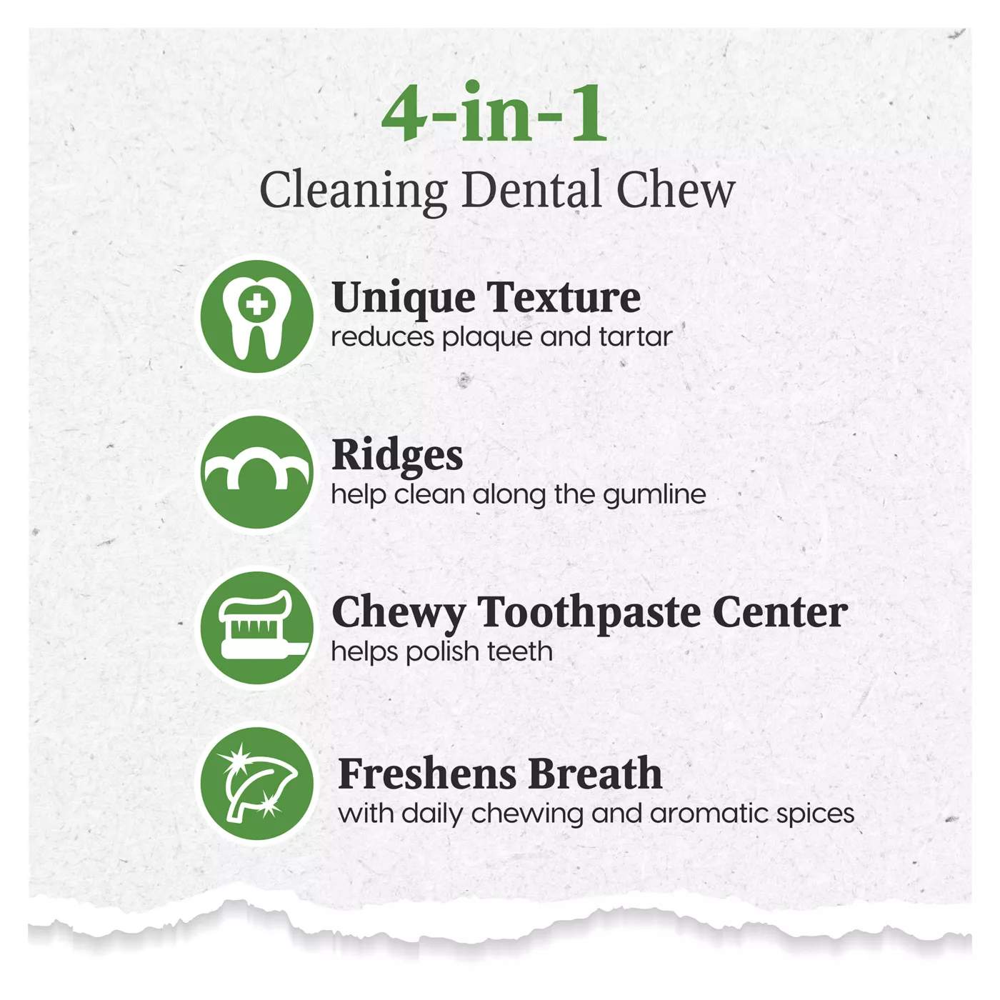 Ark Naturals® Brushless Toothpaste 4in1 Medium Dog Dental Treats 60