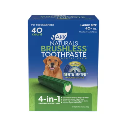 Product Ark Naturals® Brushless Toothpaste 4-in-1 Large Dog Dental Treats - 40 Count