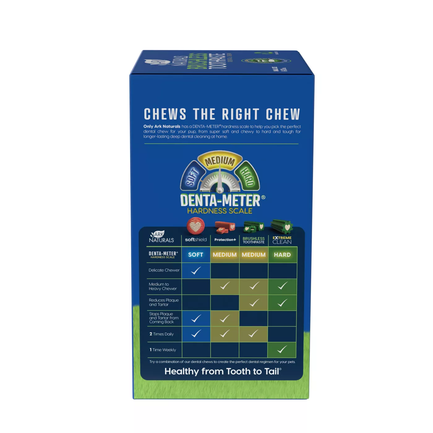 Ark Naturals® Brushless Toothpaste 4in1 Large Dog Dental Treats 40