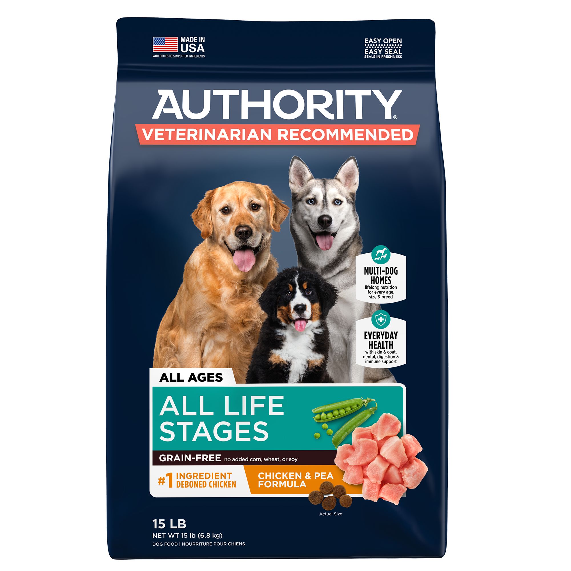 Authority puppy 2025 grain free