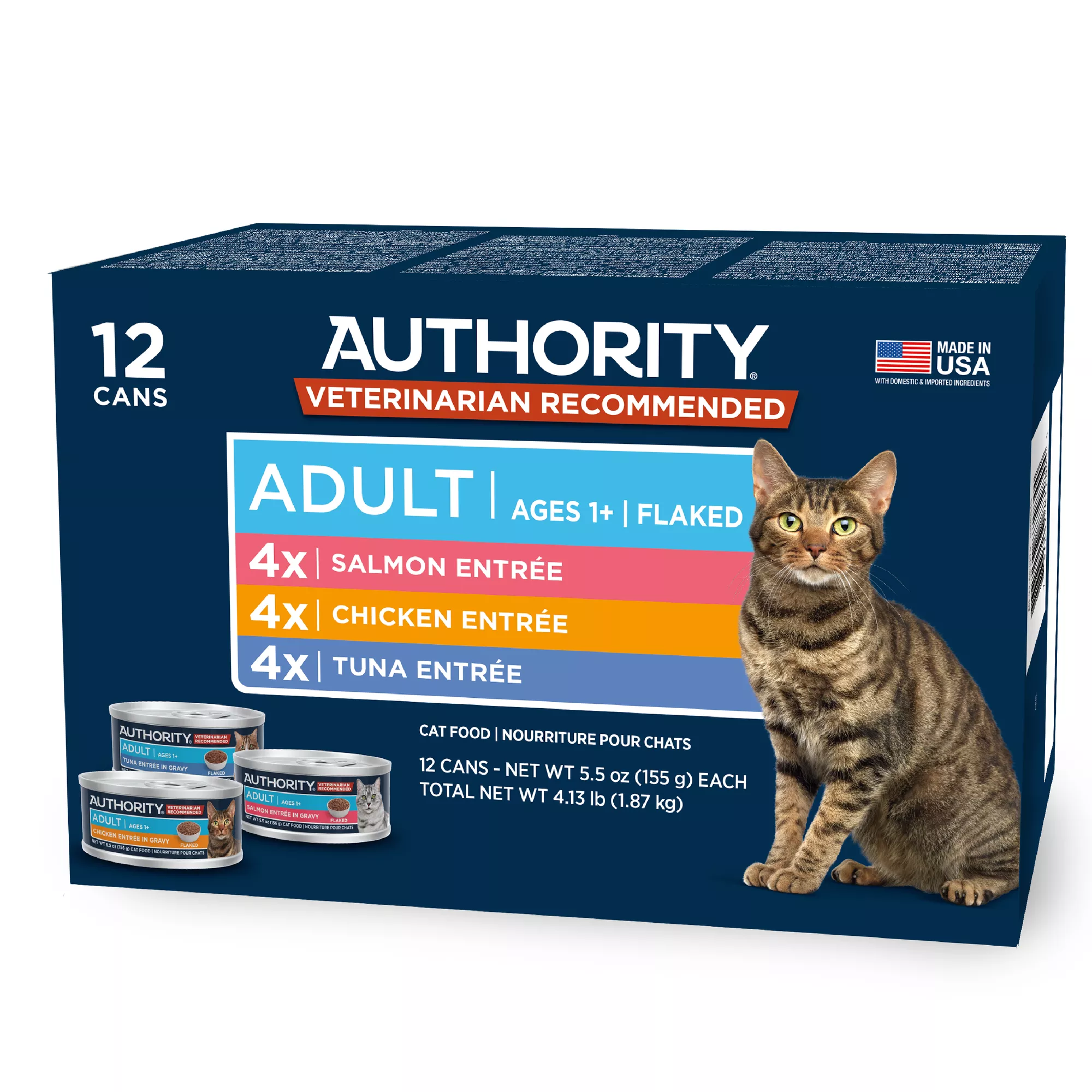 Authority® Everyday Health Cat Wet Food - 66 Oz, Flaked in Gravy, With-Grain