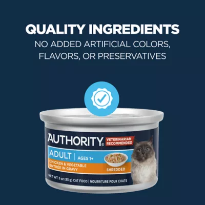 Product Authority® Everyday Health Cat Wet Food - 3 Oz, Shreds in Gravy, With-Grain