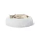 Product Whisker City® White Mohair Fur Donut Cat Bed