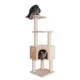 Product GleePet 48-in Compact Faux Fur Real Wood Cat Tree, Beige