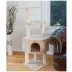 GleePet 48-in Compact Faux Fur Real Wood Cat Tree, Beige image thumbnail 3
