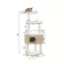 GleePet 48-in Compact Faux Fur Real Wood Cat Tree, Beige image thumbnail 5