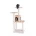 GleePet 57-inch Faux Fur Real Wood Cat Tree & Condo, Beige image thumbnail 1