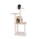 Product GleePet 57-inch Faux Fur Real Wood Cat Tree & Condo, Beige