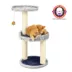 Armarkat 30-in Compact Faux Fur Real Wood Scratcher & Cat Tree, Silver Gray image thumbnail 1