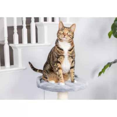 Product Armarkat 30-in Compact Faux Fur Real Wood Scratcher & Cat Tree, Silver Gray