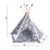 Armarkat Black & White Paw Print Teepee Tent Cat Bed image thumbnail 5