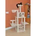 Armarkat 69-in Heavy Duty Faux Fur Hammock & Real Wood Cat Tree, Beige image thumbnail 3