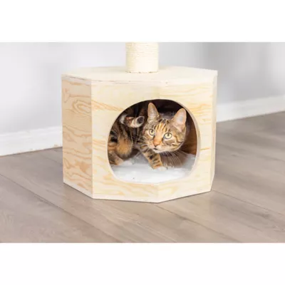 Product Armarkat 29-in Premium Scots Pine Real Wood Condo & Cat Tree, Natural