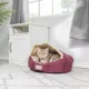 Product Armarkat Burgundy & Beige Cave Cat Bed