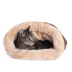 Armarkat Mocha Faux Suede Warm Sleeping Cave Cat Bed image thumbnail 2