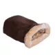 Product Armarkat Mocha Faux Suede Warm Sleeping Cave Cat Bed