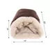 Armarkat Mocha Faux Suede Warm Sleeping Cave Cat Bed image thumbnail 5