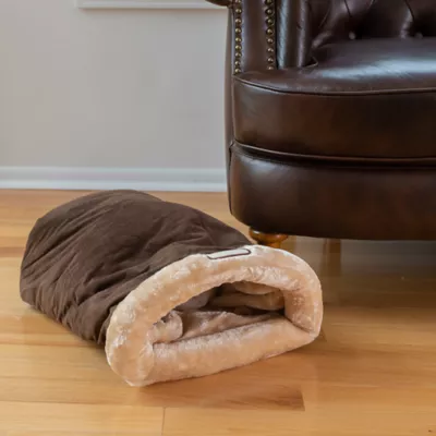 Product Armarkat Mocha Faux Suede Warm Sleeping Cave Cat Bed